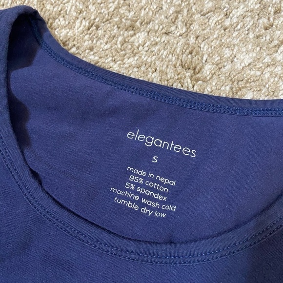 Elegantees Tunic/Dress Raquel in Navy - Picture 5 of 7